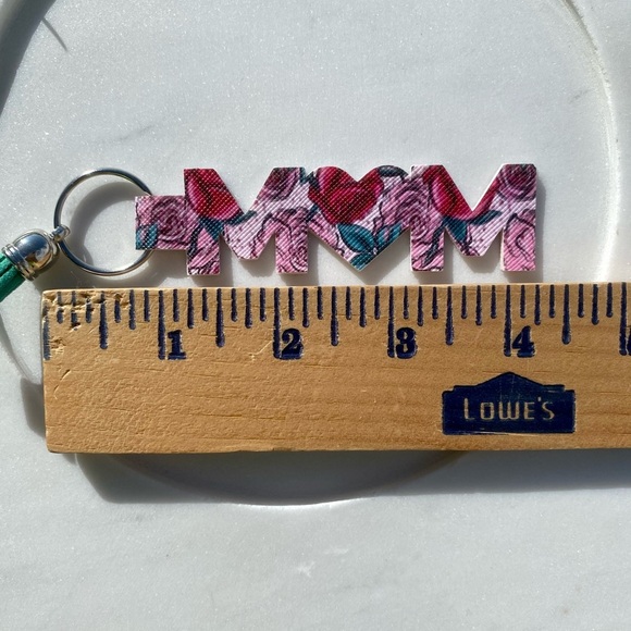 Leopard print handmade keychain - Picture 4 of 4